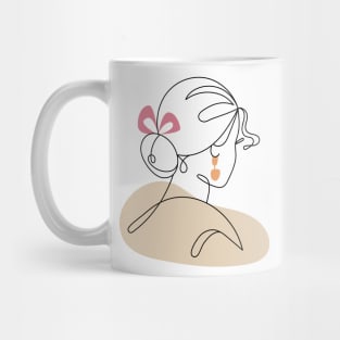 Abstract Woman Mug